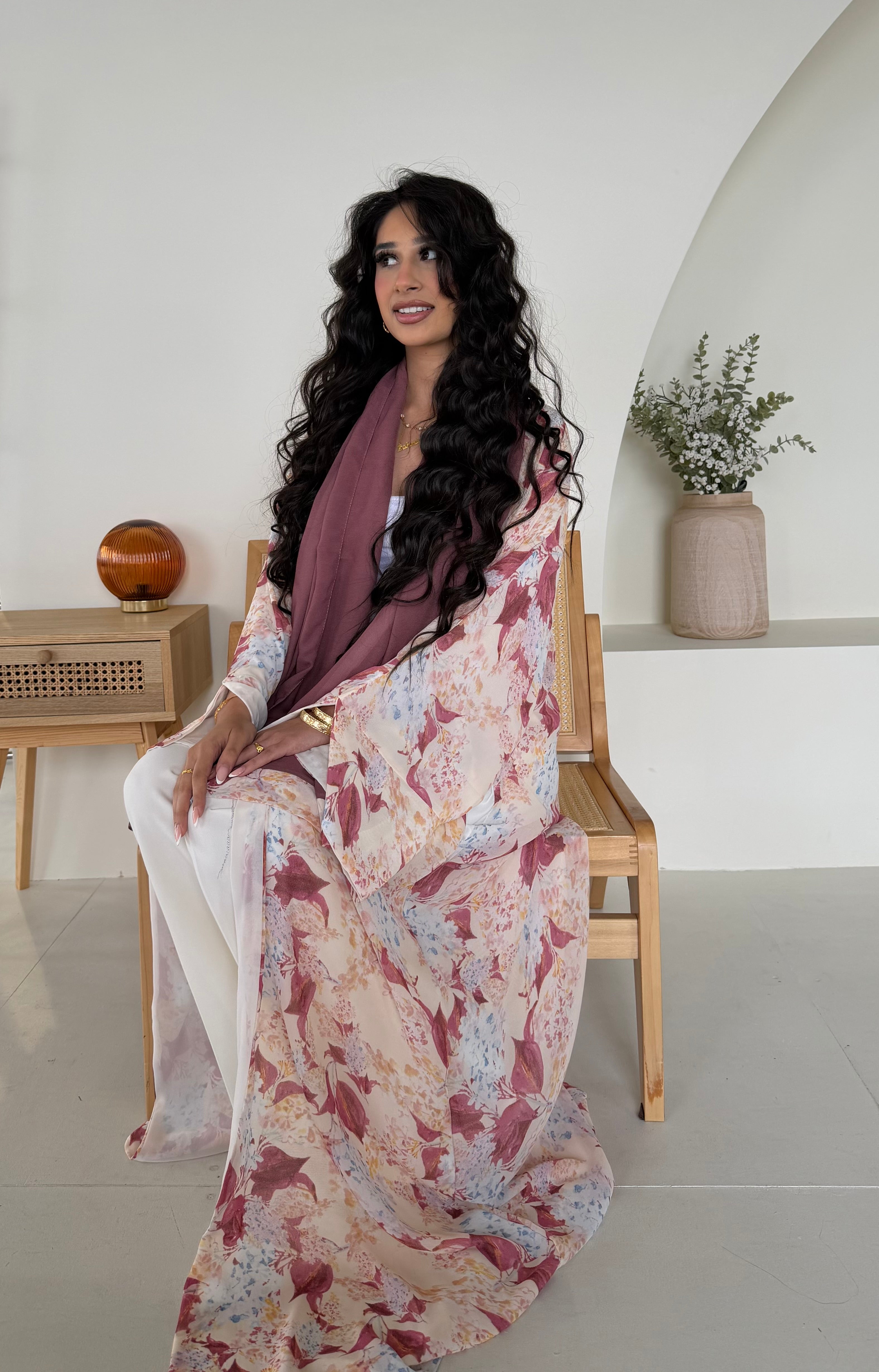 Zahra printed abaya
