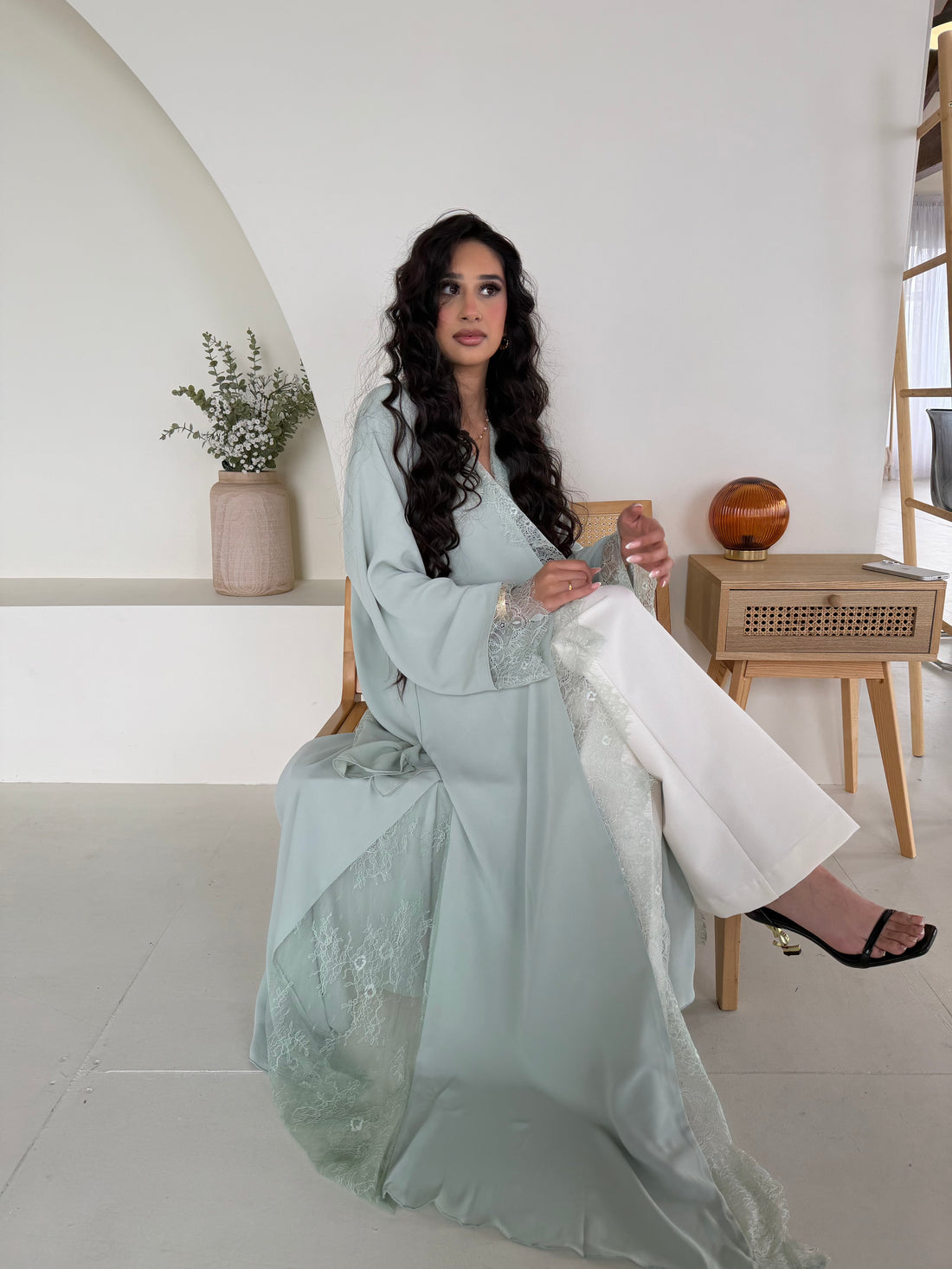 Noor lace abaya