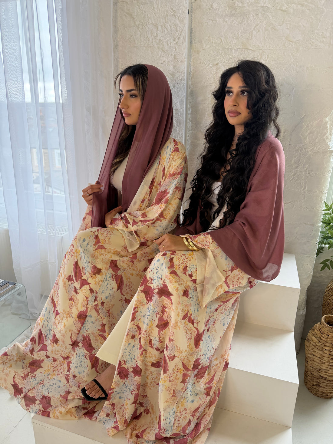 Zahra printed abaya